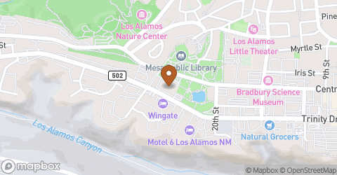 Map of Los Alamos County District Courthouse